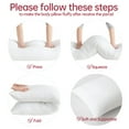 thumbnail image 4 of BedTreat Full Body Pillow Insert for Adults - Soft & Fluffy Body Pillow for Side Sleepers - Long & Breathable Body Pillow Insert(20 X 54,White), 4 of 5