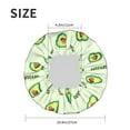 thumbnail image 6 of Balery Green Avocado Shower Caps, Double Layer Waterproof Shower Cap, Double Layers Reusable Shower Cap With Soft Comfortable For Long Thick Hair Soft Bath Shower Hair Caps, 6 of 9