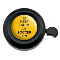 Keep Calm And Soccer On Sports Bicycle Handlebar Bike Bell