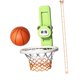 thumbnail image 5 of Aro de baloncesto para niños, toque, salto de altura, contraataque, coordinación mano-ojo, niños Verde con pegatinas, 5 of 9