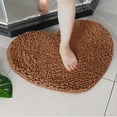 thumbnail image 2 of Kmbangi Floor Mat+Anti-Slip Solid Color Heart-Shaped Carpet Footcloth, 2 of 5