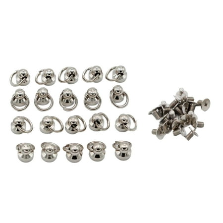 

20 Sets Brass Button Rivet Studs Round Head