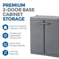 thumbnail image 4 of Gracious Living MaxIt Premium Door Adjustable Metal Base Cabinet Organizer, 4 of 13