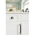thumbnail image 4 of Amerock Bp36680 Overton 1-5/16" Square Cabinet Knob - Brushed Matte Black / Polished, 4 of 7