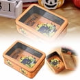 thumbnail image 4 of TIELUTT Tinplate Desktop Storage for Food and Holiday Candy Organization Bread Container Stainless Steel Canister Small Containers with Lids for Organizing Kitchen Items Small Disposable Containers w, 4 of 4