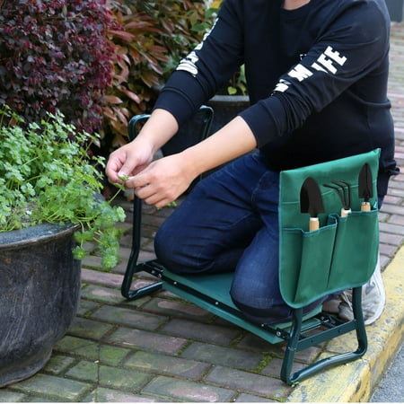 Zeny Foldable Garden Kneeler Bench w/ EVA Pad and Tool