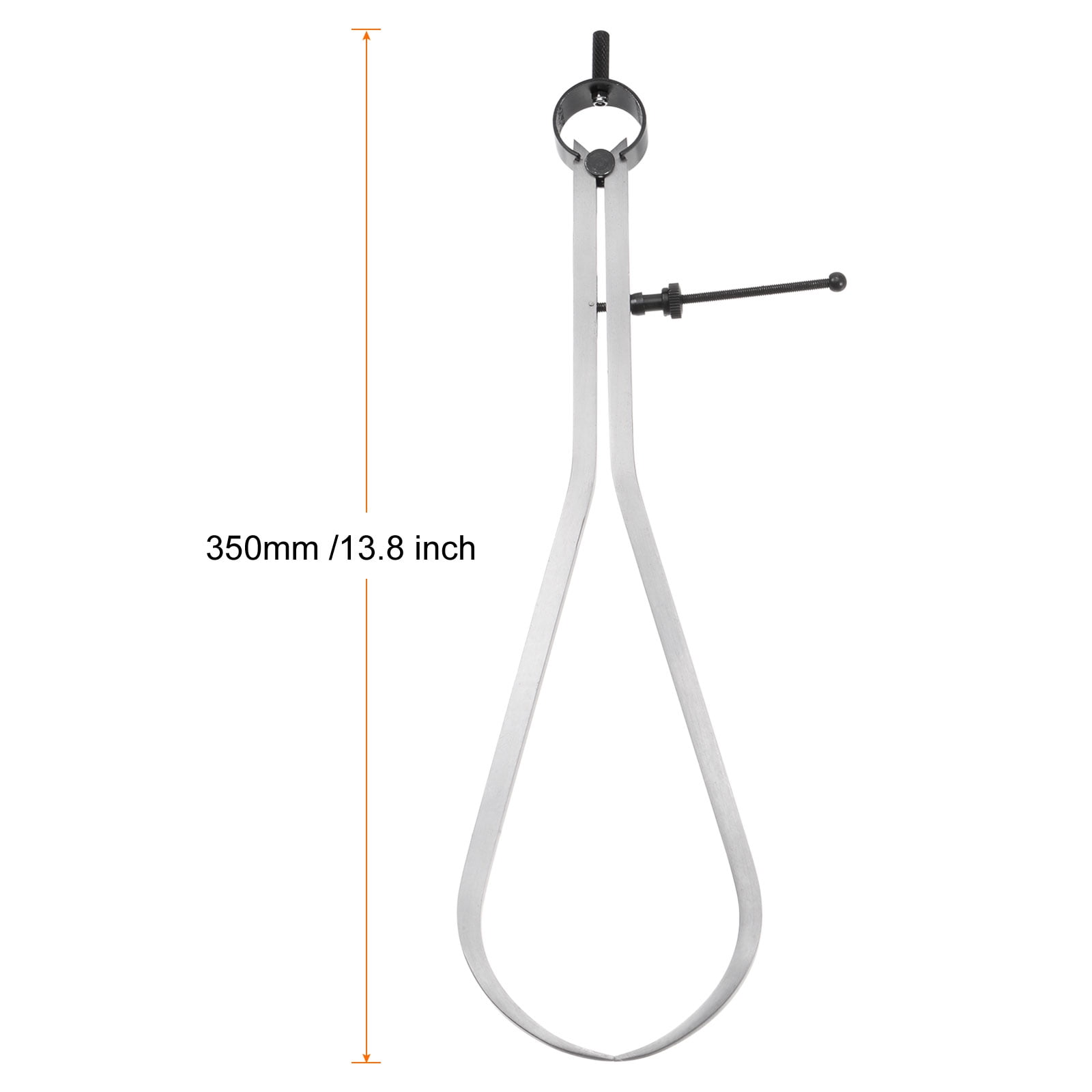 Uxcell Spring Joint Caliper 12 inch / 300mm Steel Adjustable Spring Outside Caliper with Solid Nut