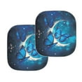 thumbnail image 5 of Jeiento Blue Butterfly Car Window Shades Foldable 2-Piece Car Windshield Sunshades Automotive Windshield Sunshades Keep Cool UV Rays Protection for Most Sedan Truck Van 28.5 x 25.5 inches, 5 of 6