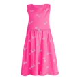 thumbnail image 1 of Vestido Barbie Talla 6 Cuello Redondo Estampado Letras Blanco con Fucsia, 1 of 3