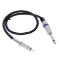 thumbnail image 1 of Cable de Conector de Audio AUX RCA macho a 6.35mm perfecl 0.5M, 1 of 7