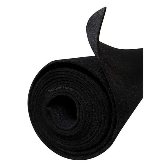 16FT x 3.75FT Black Speaker woofer Box Backed Carpet