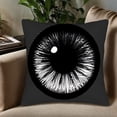 thumbnail image 5 of Set of 2 Decorative Throw Pillow Covers 18x18in - Stylish Black Eye Design with Intricate Iris Patterns for Couch Bed or Car, 5 of 8