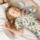 thumbnail image 5 of Balery Bird Butterfly Rose Conjunto de Pijama Infantil de Manga Corta con Estampado – Ropa de Dormir de Algodón Suave-4X-Large, 5 of 6