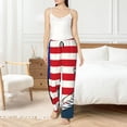 thumbnail image 4 of Fotbe American Astronaut Runs Forward Pantalones de Pijama para Mujer, Pantalones de Dormir, Pantalones Pj con Cordón y Bolsillos-Small, 4 of 6