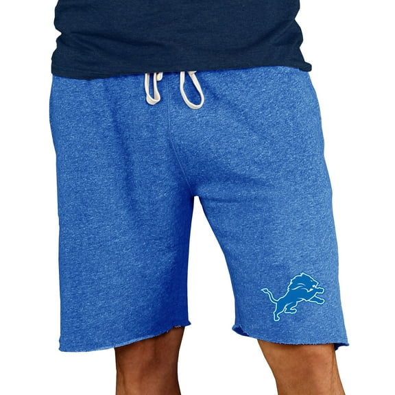 Men's Concepts Sport Blue Detroit Lions Mainstream Terry Shorts