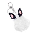 thumbnail image 4 of Cachorro Perro Llavero Pelota De Piel Sintética Mujer Bolso Colgante Llavero-100x80x40mm Blanco perfke Juguetes de peluche de piel sintética, 4 of 5