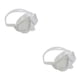 thumbnail image 1 of Greeniant Máscaras profesionales de apnea, cubierta de media cara, gafas de buceo, gafas de esnórquel de alta definición, equipo de natación Transparente 2piezas Greeniant CBP359789, 1 of 6