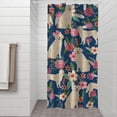 thumbnail image 2 of Golden Retriever and Pioneer Flower Shower Curtain 36"x72" ,Bathroom Decorative Shower Curtains Set with 12 Hooks,Modern Waterproof Washable Shower Curtain, 2 of 6