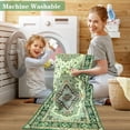thumbnail image 4 of Wondo 2x3 Feet Indoor/Outdoor Door Mat - Machine Washable Non-Slip Low Pile Rug, Vintage Green Entrance Carpet for Entryway Porch Bathroom Kitchen Bedroom Laundry, 4 of 8