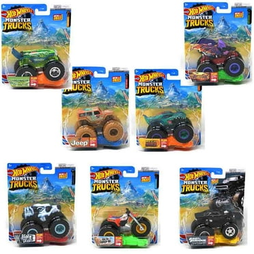 Hot Wheels Monster Trucks 1: 64 Scale 4-Truck Pack, GBP23 Styles May ...