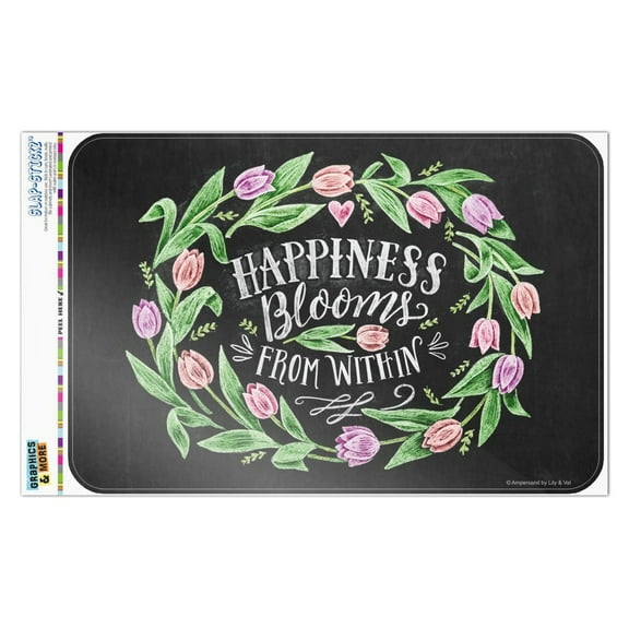 Happiness Blooms from Within Home Business Office Sign