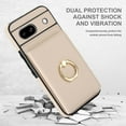 thumbnail image 3 of MYKOMI for Google Pixel 8A Wallet Case, Leather Case with Credit Card Holder and 360° Rotation Ring Stand, RFID Block Flip Leather Shockproof Cover, 3 of 7