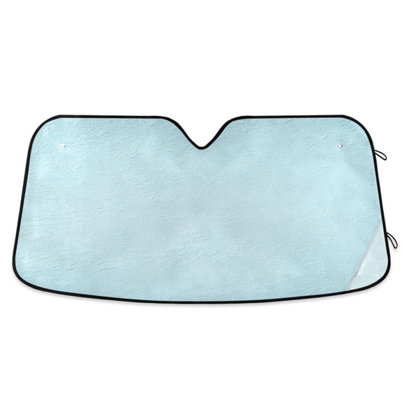 Iauyy Foldable Windshield Sun Shade for Cars, Interior Sun Protection for car UV Protection for Sedan/SUV/Truck, (S/M/L) Minimalist Light Blue