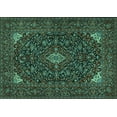 thumbnail image 1 of Ahgly Company Indoor Rectangle Persian Turquoise Blue Traditional Area Rugs, 4' x 6', 1 of 4