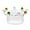 D #4, variant on High Borosilicate Glass Bowl - Heat Resistant Flower Shaped Dessert, Oatmeal, Yogurt Serving Bowl for Hot & Cold Foods
