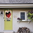 thumbnail image 4 of Love Hearts Black Cat Valentines Day House Flag 28x40 Inch Double Sided, Anniversary Rustic Yard Outdoor Decoration, 4 of 6