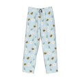 thumbnail image 6 of Daiia Bee Flower Men's Sleep Pant with Pockets and Drawstring,Pajama Pants-Large, 6 of 9