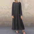 thumbnail image 2 of Sngxgn Women Sleeveless Deep V Neck Loose Plain Long Maxi Casual Dress(Dark Gray,XXL), 2 of 4