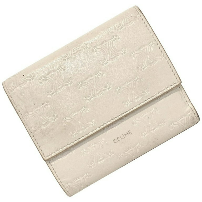 Celine Small Trifold Leather Wallet