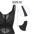 thumbnail image 2 of Unique Bargains Women Shapewear Tummy Control Full Bust Body Shaper Butt Lifter Thigh Slimmer Mesh Belt Black M, 2 of 7