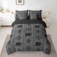 thumbnail image 2 of Feelyou Bear Adult Twin Bedding Sets 7pcs, Western Boho Damask Bedding Comforter Set, 2 of 8