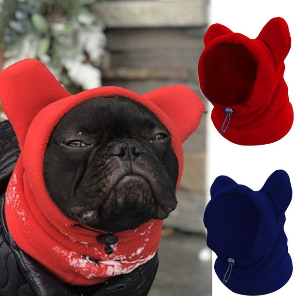 Xihbxyly Gorro de Invierno para Perro, Capucha Ajustable para Las Orejas, Forro Polar Suave, Mantiene Las Orejas Calientes, Protección Contra El Frío, Actividades Al Aire Libre, Accesorio de Moda par