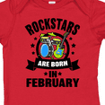thumbnail image 4 of Inktastic Rockstars are Born in February Birthday Boys or Girls Baby Bodysuit, 4 of 5