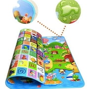 Baby Play Mat,Baby Care Foam Floor Reversible Kids Crawling Mat for Playing, Waterproof Play Game Mat for Infants