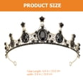thumbnail image 2 of CIMAXIC Wedding Rhinestone Tiara Bridal Tiara Crown Headpieces for Wedding Banquets Prom Dance Party,5.91"X5.91"X1.97", 2 of 4