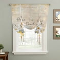 thumbnail image 2 of Daisy Spring Floral Balloon Curtains for Bedroom/Front Door/Bathroom, Farmhouse Botanical Bees Elegant Tie Up Curtains 63 Inch Length Light Filtering Kitchen Curtains Shades for Windows 46"x63", 2 of 8