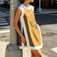thumbnail image 5 of Stralyhd 2 Piece Womens Lounge Set Summer Sleeveless Sets Loose Casual Shorts Outfits Vacation Matching Set with Pockets Yellow S, 5 of 5