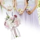 thumbnail image 1 of Ramo de novia de boda Flor de mano nupcial Ramo de lanzamiento romántico Ramo de para el festival de San Valentín Decoración de Rosa Macarena Ramo de novia, 1 of 8