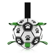 Dadypet Dog Soccer Ball With Grab Tabs Interactive Dog Toy With Ball Pump 6Inch Durable Dog Toy For Small Medium Dogs