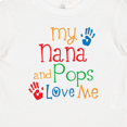 thumbnail image 4 of Inktastic Nana and Pops Love Me Grandson Granddaughter Boys or Girls Baby T-Shirt, 4 of 5