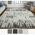 thumbnail image 4 of Feizy Vancouver Modern Abstract, Ivory/Brown/Gray, 5' x 8' Area Rug Easy Care Stain Resistant Bohemian & Eclectic Floor Rug for Living room Bedroom, 4 of 9
