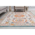 thumbnail image 4 of Harper HY60F Orange Appeal Abstract Vintage White Area Rug, 2'6" x 4', 4 of 5