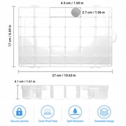 DEKEones 4 Pack 36 Grids Clear Plastic Organizer Box with Adjustable Dividers, Transparent Storage Container Case for Jewelry, Beads, Screws, Small Hardware, Craft Supplies & Small Parts