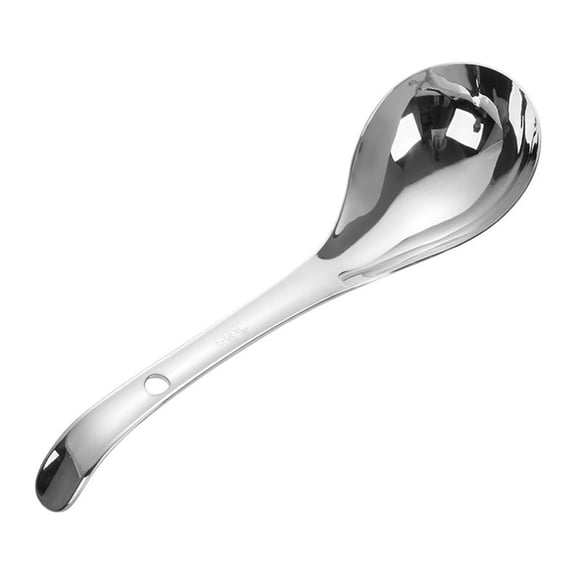 Multifunctional Big Ladle 27cm Sauce Ladle Premium Stainless Steel Small Gravy Soup Spoon,Silver