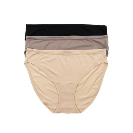 

Felina | Blissful 4-Way Stretch Bikini | 3-Pack (Nude Black Mink 1X2X)
