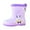 Purple, variant on Ketyyh-chn99 Girls Rain Boots Kids Rain Boots Toddler And Kids Waterproof Pvc Rain Boots with Easy-On Handles Lightweight Slip-Resistant Outdoor Boots for Boys And Girls Size for US 13,Purple